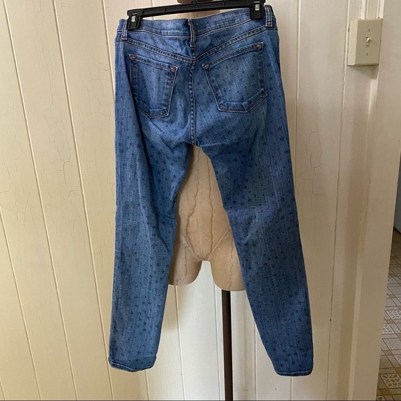 J BRAND sz 25 Star Print Blue Jeans Denim Aoki - Picture 2 of 8